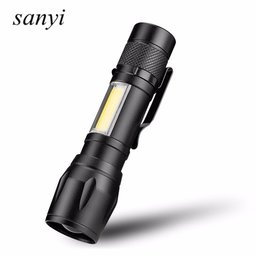COB LED Flashlight Super Bright Waterproof Handheld Flashlight