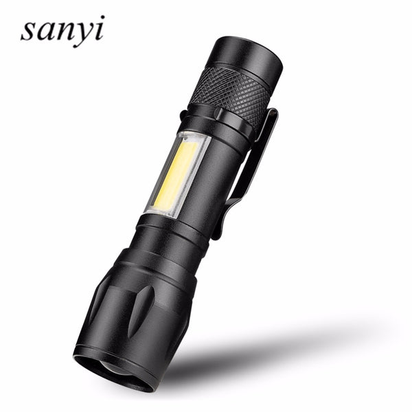 COB LED Flashlight Super Bright Waterproof Handheld Flashlight