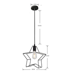 7 type modern black cage pendant lights