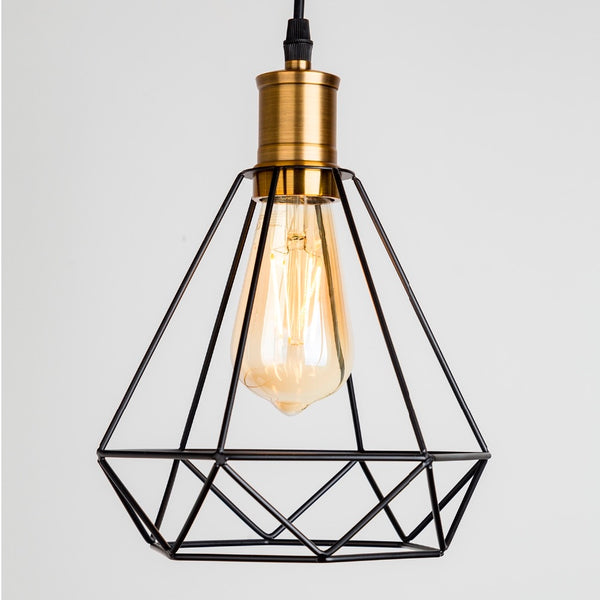 ZhaoKe Modern  Industrial Vintage Cage Pendant Light