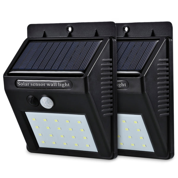 LED Solar Power PIR Motion Sensor Wall Light