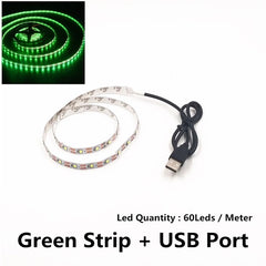 USB LED Strips SMD3528 light 5V adapter string