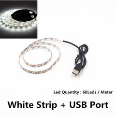 USB LED Strips SMD3528 light 5V adapter string