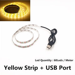 USB LED Strips SMD3528 light 5V adapter string