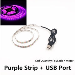 USB LED Strips SMD3528 light 5V adapter string