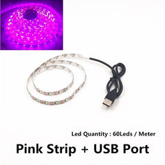 USB LED Strips SMD3528 light 5V adapter string
