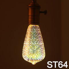 Led Light Bulb 3D Decoration Bulb Firework