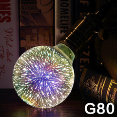 Led Light Bulb 3D Decoration Bulb Firework