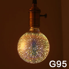 Led Light Bulb 3D Decoration Bulb Firework