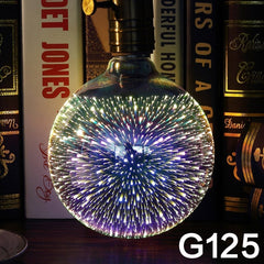 Led Light Bulb 3D Decoration Bulb Firework