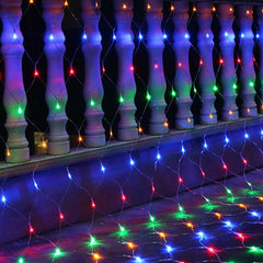Led Net Mesh String Light Home Garden Wall