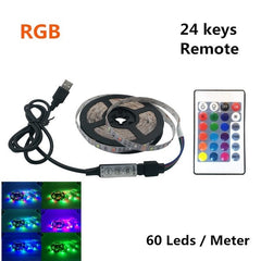 USB LED Strips SMD3528 light 5V adapter string