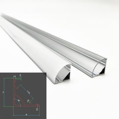 1-10pcs 50cm led bar light housing V shape Triangle aluminum