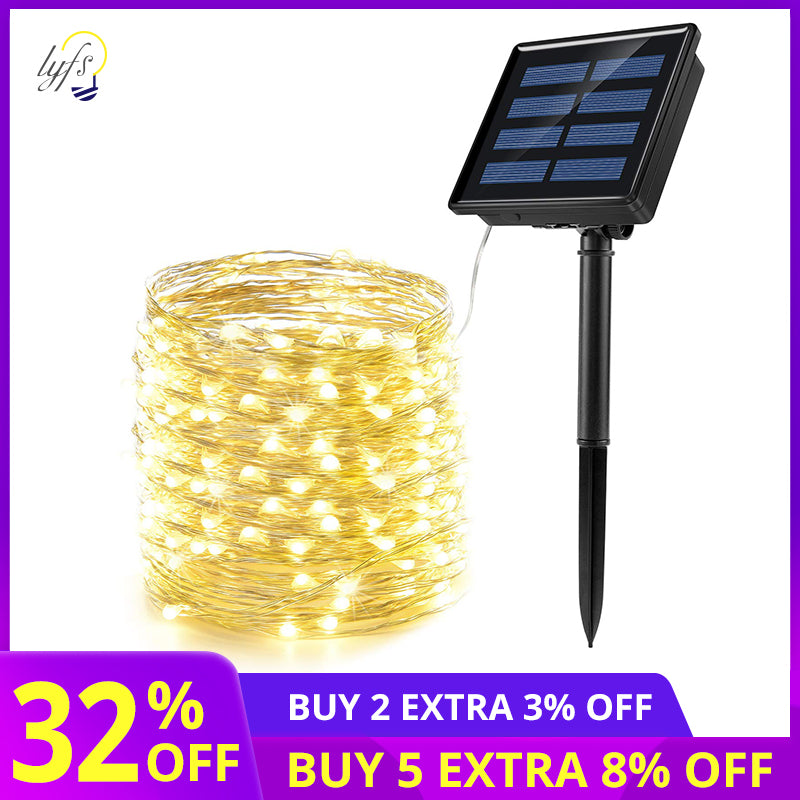 50/100/200 led solar LED Light Waterproof LED