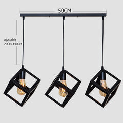 7 type modern black cage pendant lights