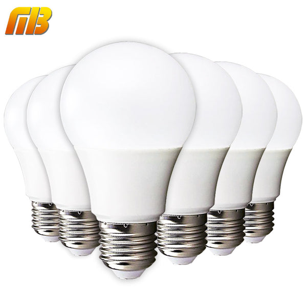 6pcs LED Bulb E27 E14 3W 5W 7W 9W 12W 15W 18W Smart IC LED Light