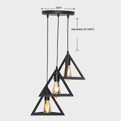 7 type modern black cage pendant lights