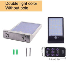 Upgraded 48 leds Solar Light Color Adjustable