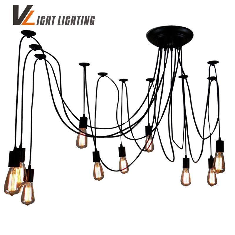 Mordern Nordic Retro Edison Bulb Light Chandelier