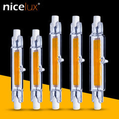 R7S COB LED Lamp Bulb Glass Tube for Replace Halogen Light Spot Light
