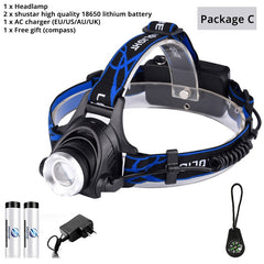 LED headlamp fishing headlight