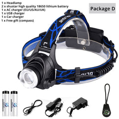 LED headlamp fishing headlight