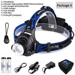 LED headlamp fishing headlight