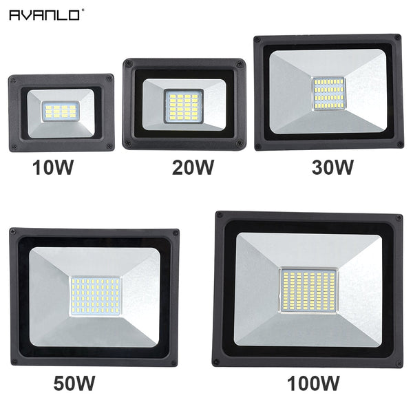 220V LED FloodLight 10W 30W 50W 100W Reflector LED