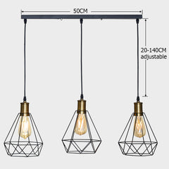 ZhaoKe Modern  Industrial Vintage Cage Pendant Light