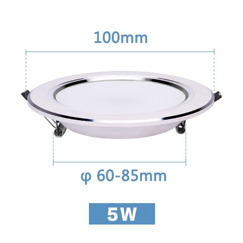 LED Downlight 3W 5W 7W 9W 12W 15W Round Recessed Lamp