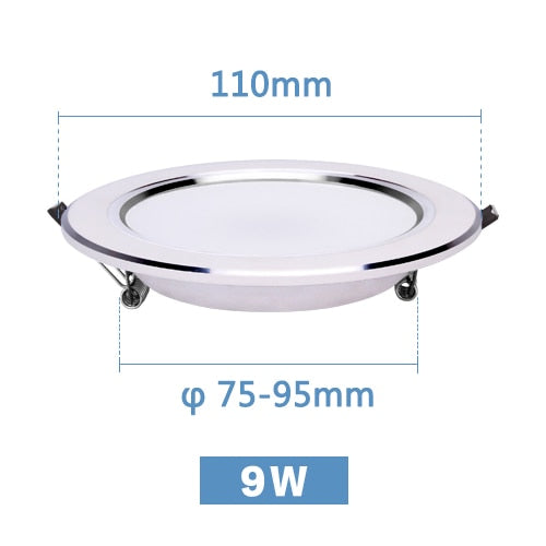 LED Downlight 3W 5W 7W 9W 12W 15W Round Recessed Lamp