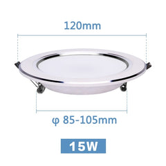LED Downlight 3W 5W 7W 9W 12W 15W Round Recessed Lamp