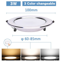 LED Downlight 3W 5W 7W 9W 12W 15W Round Recessed Lamp