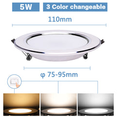 LED Downlight 3W 5W 7W 9W 12W 15W Round Recessed Lamp