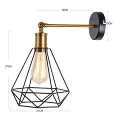 ZhaoKe Modern  Industrial Vintage Cage Pendant Light