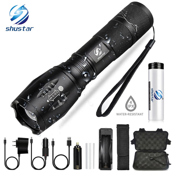 Led flashlight Ultra Bright torch T6/L2/V6 Camping light
