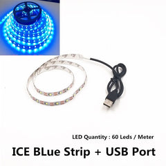 USB LED Strips SMD3528 light 5V adapter string