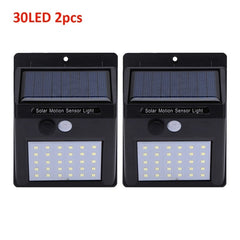 1-4Pcs 20/30 LEDs Solar Light PIR Motion Sensor Solar Garden Light