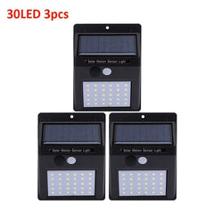 1-4Pcs 20/30 LEDs Solar Light PIR Motion Sensor Solar Garden Light
