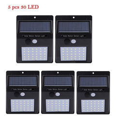 1-4Pcs 20/30 LEDs Solar Light PIR Motion Sensor Solar Garden Light