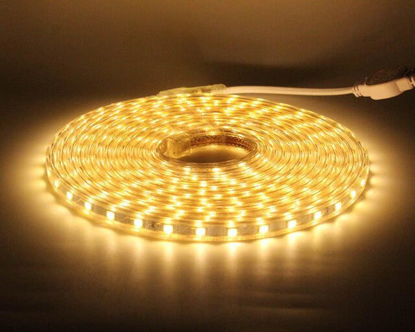 SMD 5050 AC 220V LED Strip White Outdoor Waterproof
