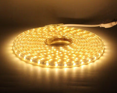 SMD 5050 AC 220V LED Strip White Outdoor Waterproof